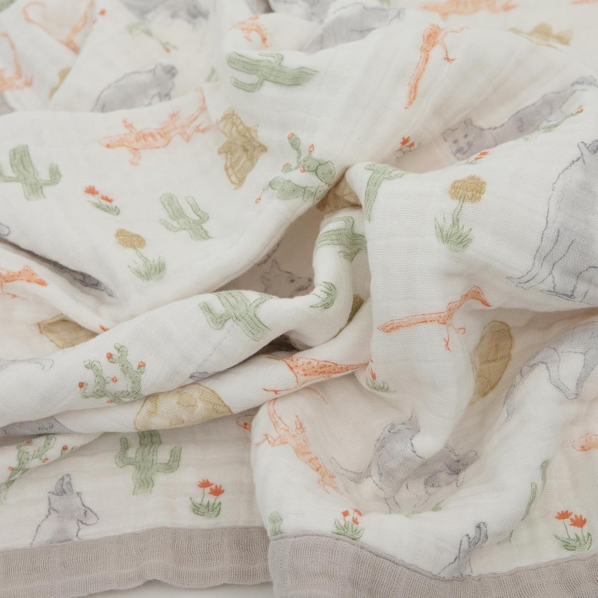 Little Unicorn Newborn Receiving Quilt | Ultra- Soft, Multi-Layered Muslin Fabric | Gift for
