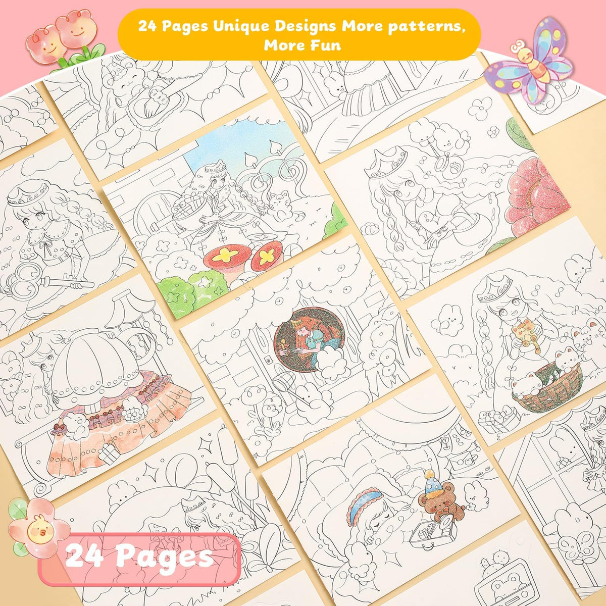 Paint with Water Coloring Books for Kids Ages 3-5, 4-8 – Cute Coloring Book for Teens,Arts and