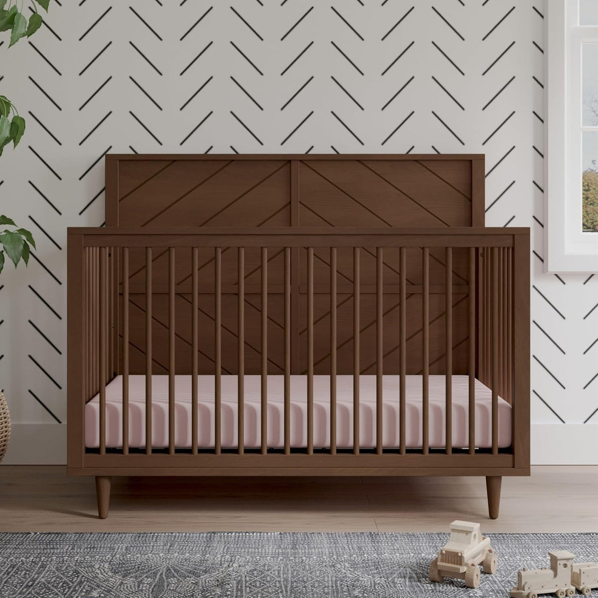 Child Craft Surrey Hill 4-in-1 Convertible Crib, Baby Crib Converts to Day Bed, Toddler Bed and