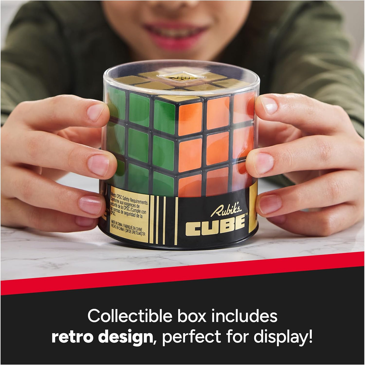 Rubik's Cube, Special Retro 50th Anniversary Edition, Original 3x3 Color-Matching Puzzle Classic