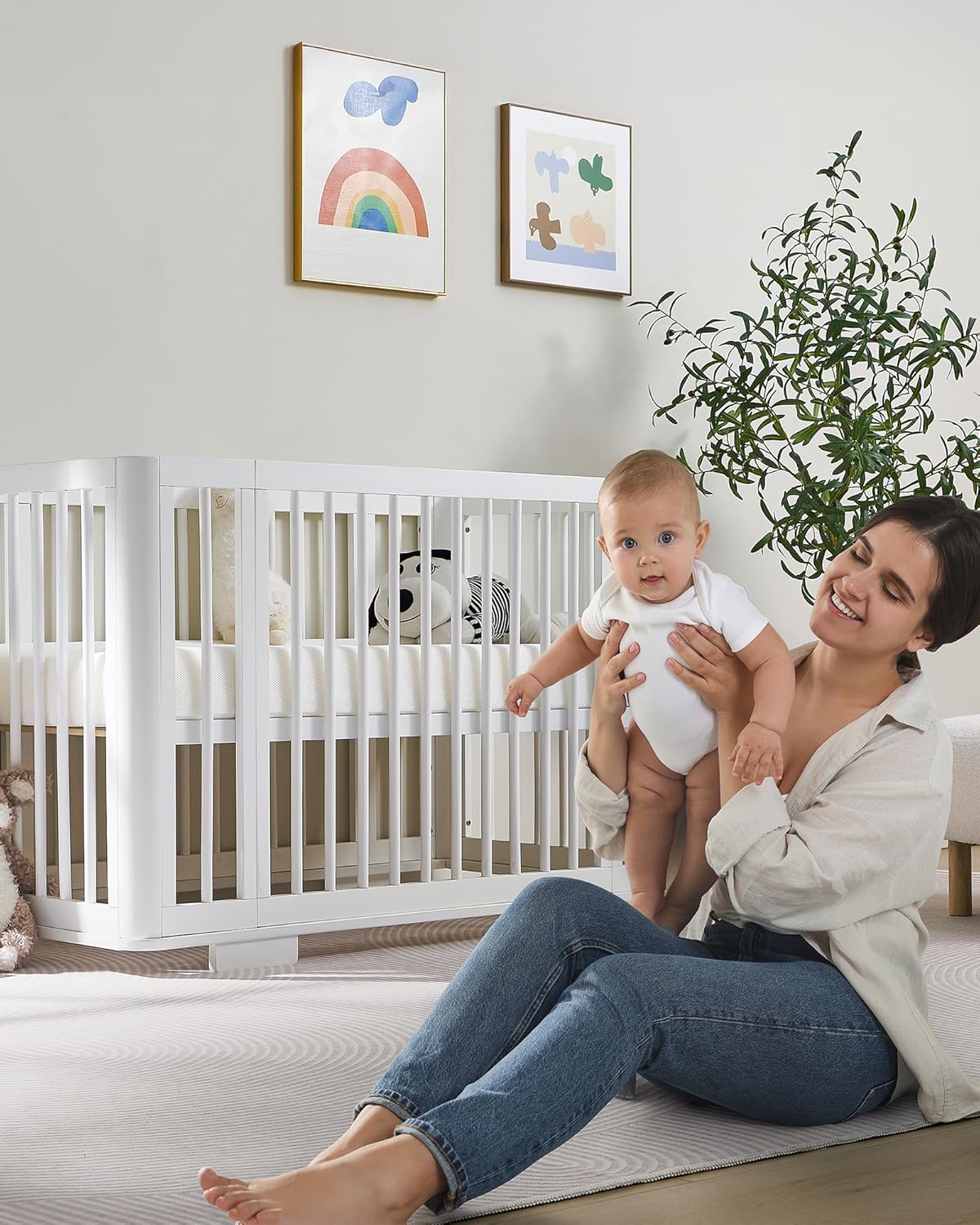 Crib Mattress, JPMA Certified Baby Mattress, Breathable Surface, CertiPUR-US and Oeko-TEX Approved