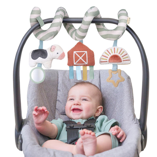 Itzy Ritzy Spiral Car Seat & Stroller Activity Toy - Stroller & Car Seat Toys for Ages 0 Months and
