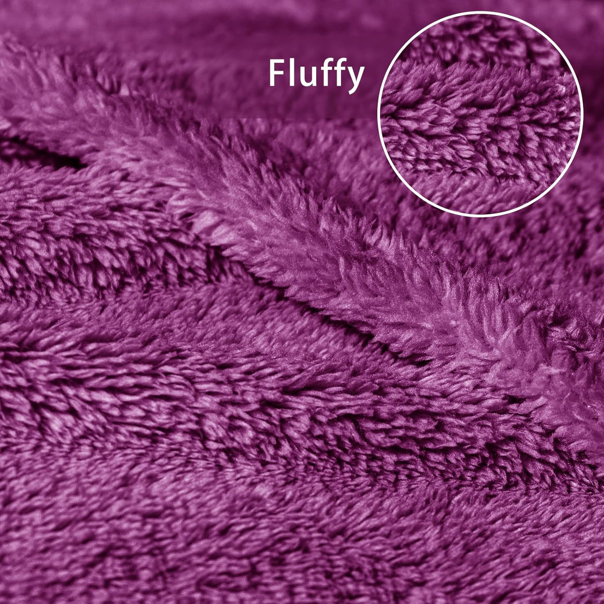 Exclusivo Mezcla Soft Fleece Throw Blanket for Couch, Super Soft Velvet Plush Bed Blanket, Fuzzy