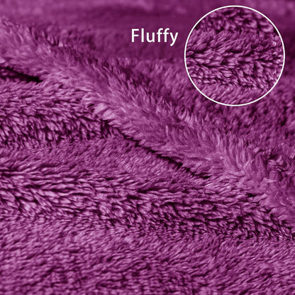 Exclusivo Mezcla King Size Flannel Fleece Blanket, Super Soft Velvet Plush Bed Blanket, Fuzzy Cozy