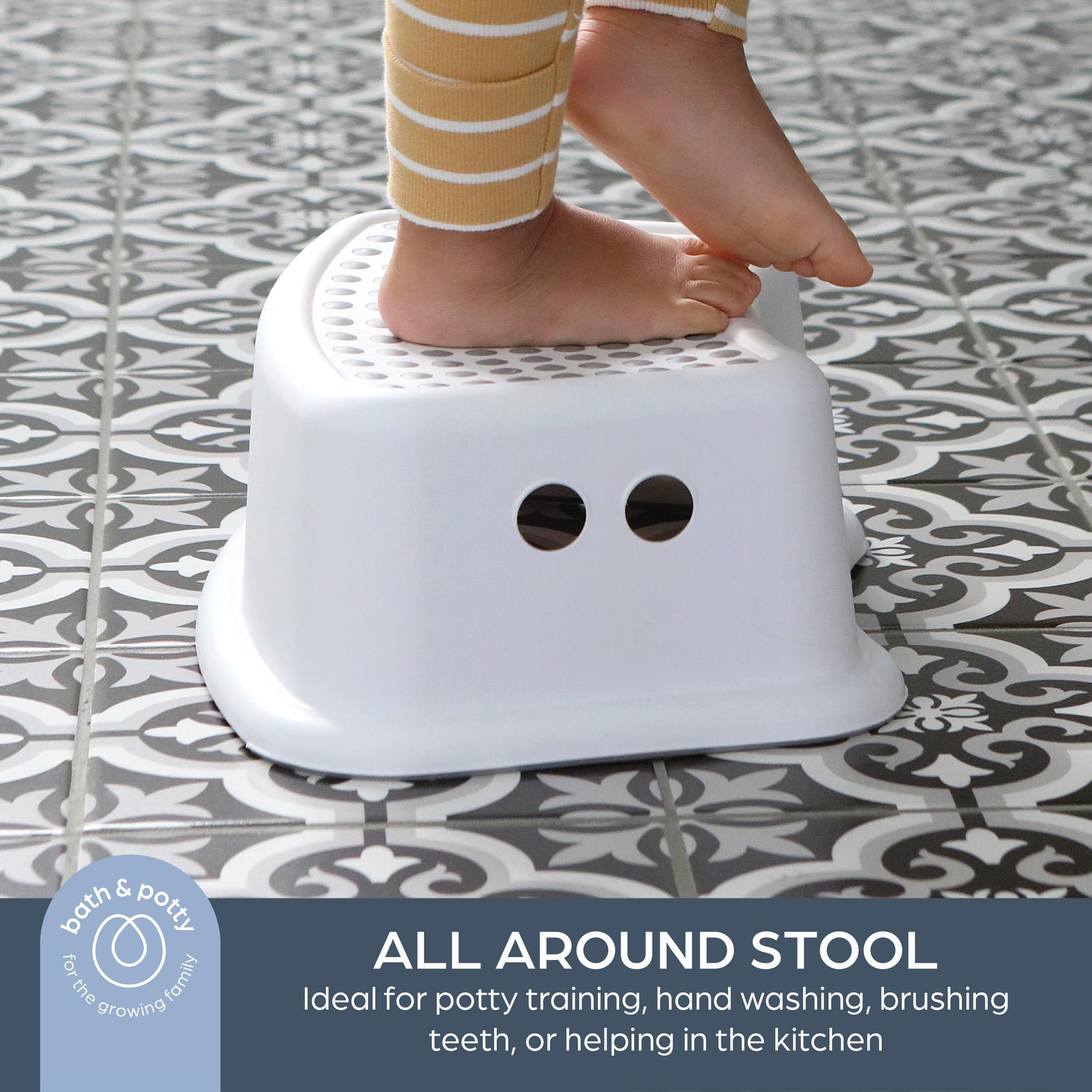 Dreambaby Step Stool for Kids - Non-Slip Base and Contoured Design for Toilet Potty Training and