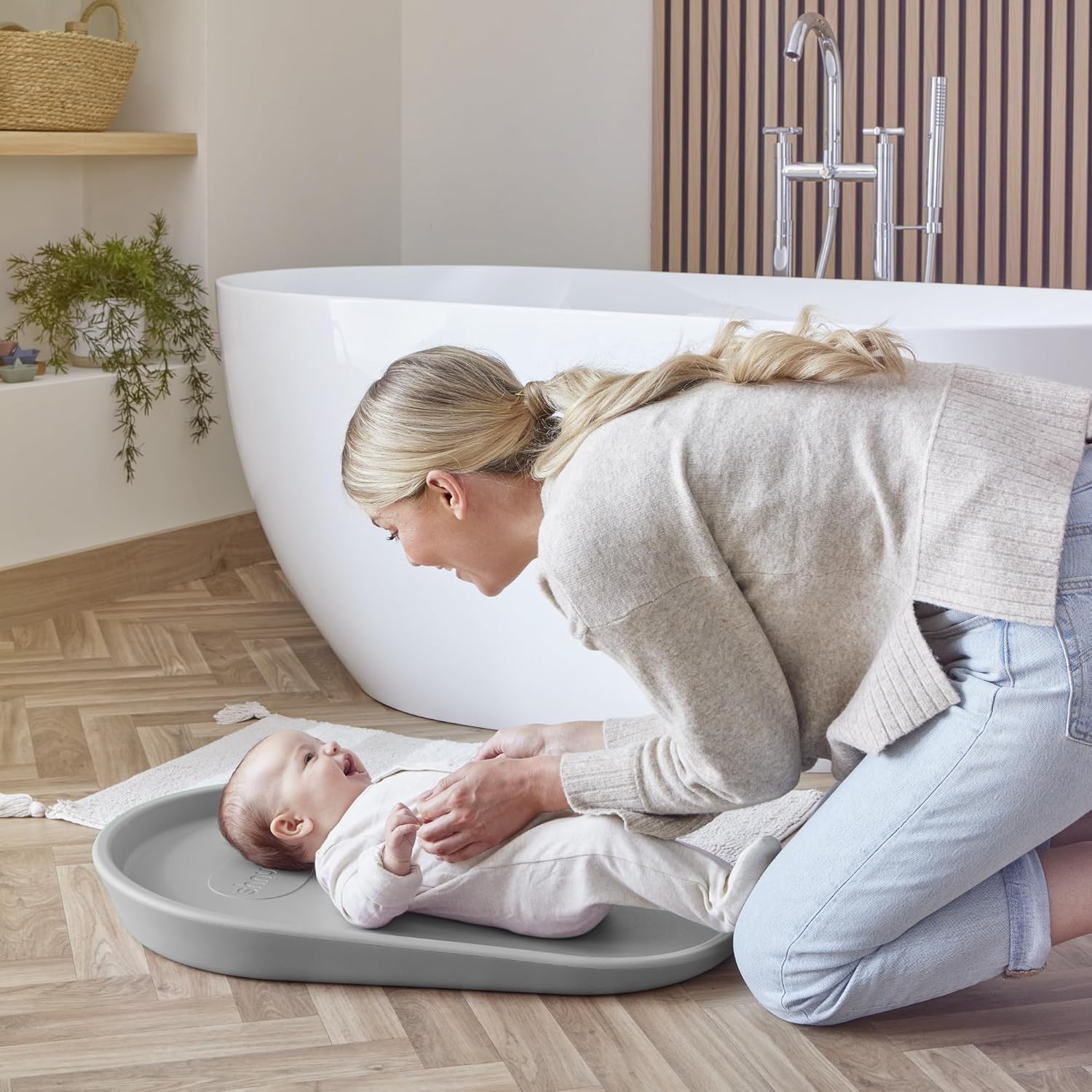 Squishy Changing Mat - Baby Changing Diaper Pad, Wipeable Easy-to-Clean Nappy Station