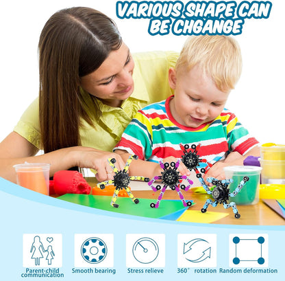 Zhanmai Transformable Fidget Spinners Fidget Toys for Kids and Adults Stress Relief Sensory Toys