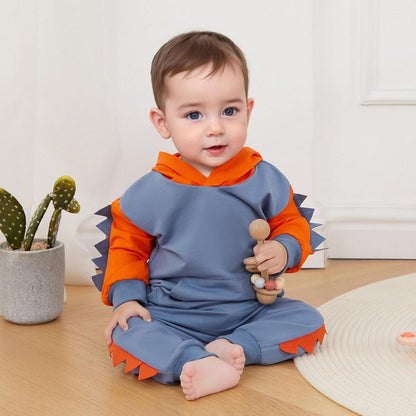 Baby Boy Clothes Toddler Fall Winter Outfits Dinosaur Long Sleeve Hoodies Tops & Jogger Pants
