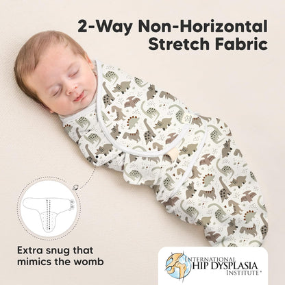 3-Pack Organic Baby Swaddle Sleep Sacks - Swaddles for Newborns, Infant 0-3 Months, Baby Girls