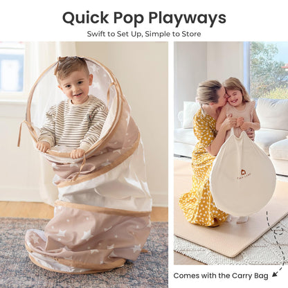 Tiny Land Kids Tunnel Toys with Storage Bag for Toddlers
