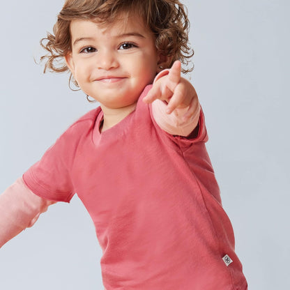 HonestBaby 10-Pack Short Sleeve T-shirts 100% Organic Cotton Baby, Toddler, Little Kids, Boys