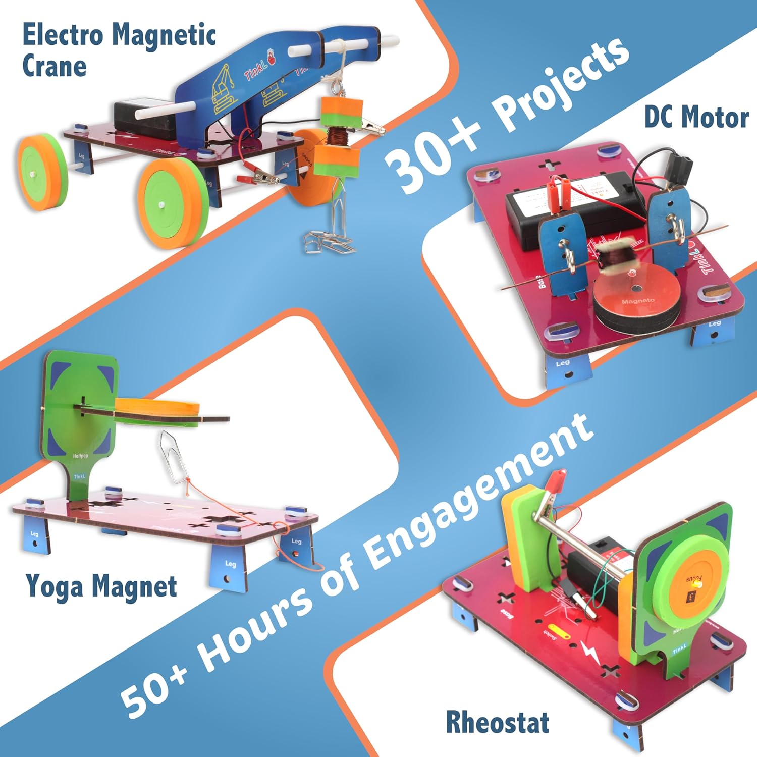 Butterfly EduFields 30in1 STEM Kits for Kids Age 8-10-12 | STEM Toys for Ages 8-13 | Electricity &