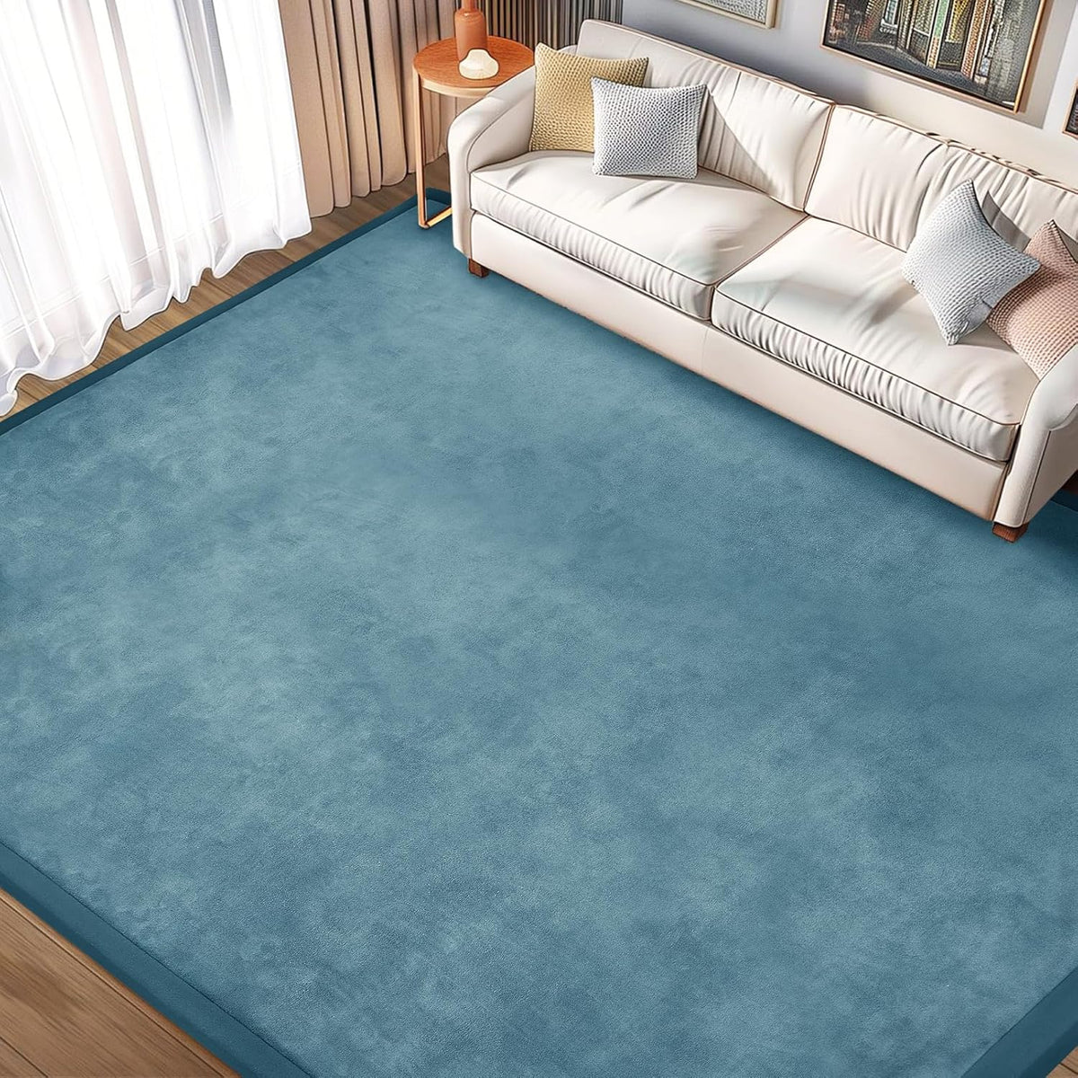 Baby Play Mat 1.2" Thick Memory Foam Nursery Rug Area Rug, 13’1” X 6’7” Yoga Mat Playmat Crawling