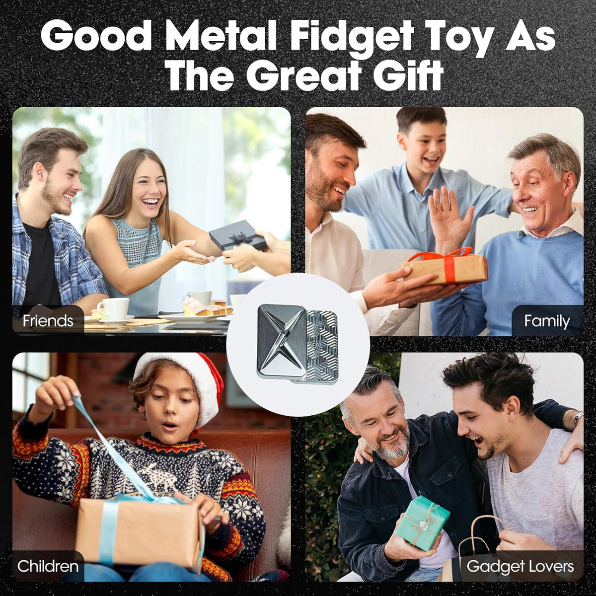 Lightning Infinite Fidget Slider Metal Magnetic Haptic Fidget Toys for Adults Anxiety/ADHD/Stress