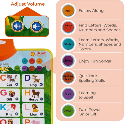 Just Smarty Interactive Learning & Education Toys for 2+ year old | Alphabet Learning Toddler Toys