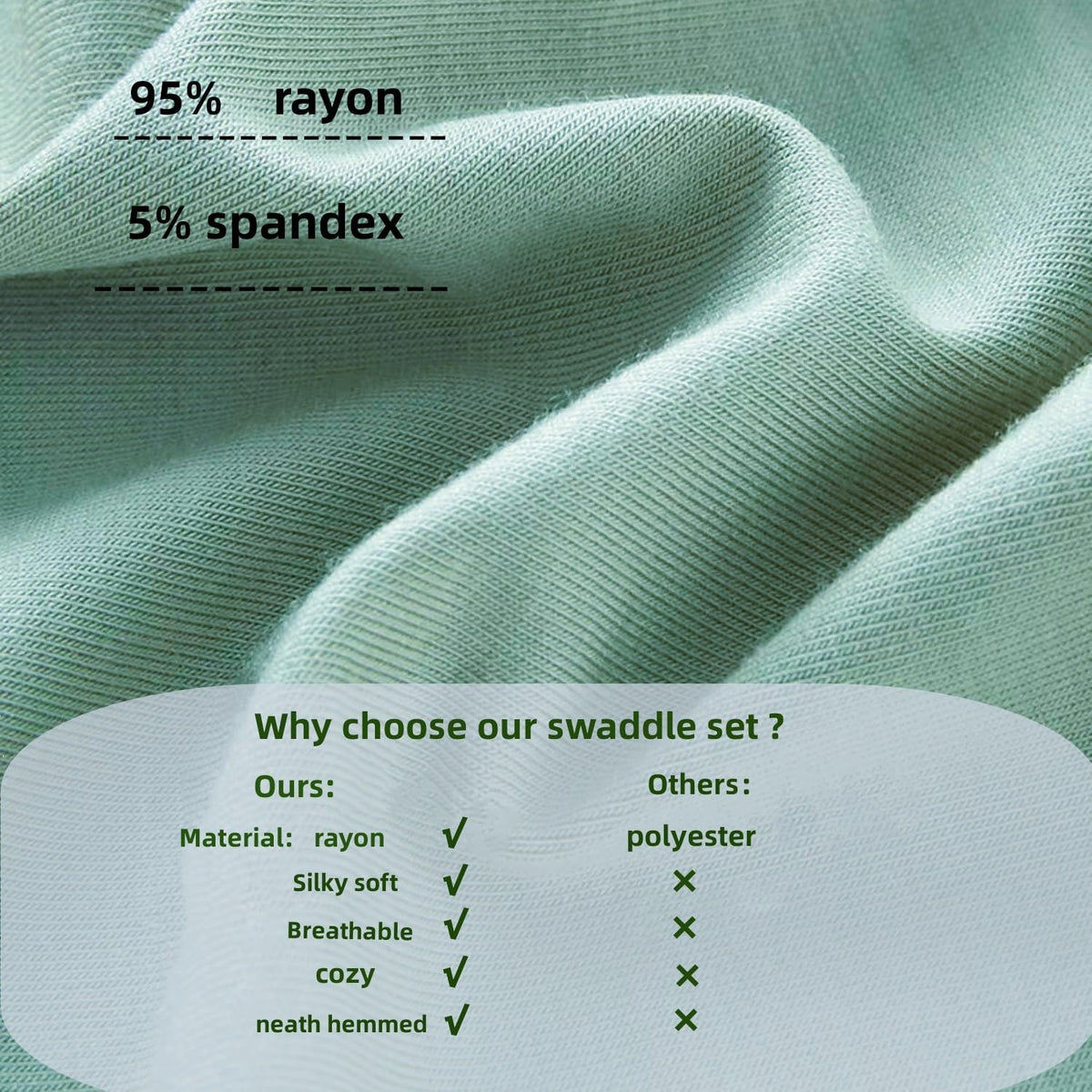 OWLOWLA Swaddle Blanket and Hat Set Newborn Swaddle Wrap Baby Receiving Blanket for Baby Boys