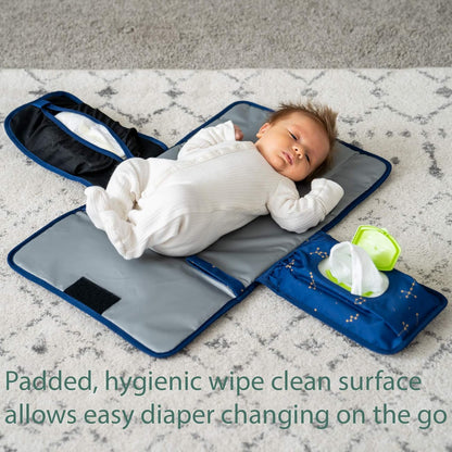 Baby Changing Pad by Lil Fox. Portable Changing Pad for Baby Diaper Bag or Changing Table Pad.