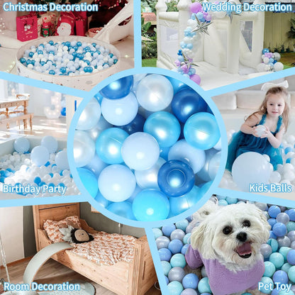 GOGOSO Ball Pits Balls for Toddlers Pack of 50 100 200 Plastics Shape Ball Non-Phthalate Non-BPA