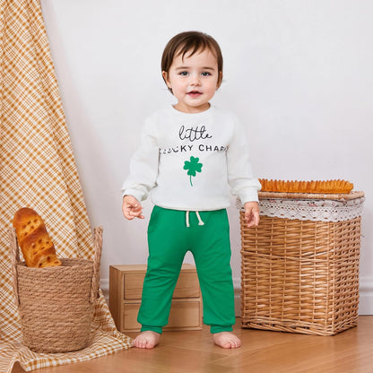 Kupretty Toddler Baby Boy Fall Winter Clothes Color Block Long Sleeve Sweatshirt Pullover Tops +