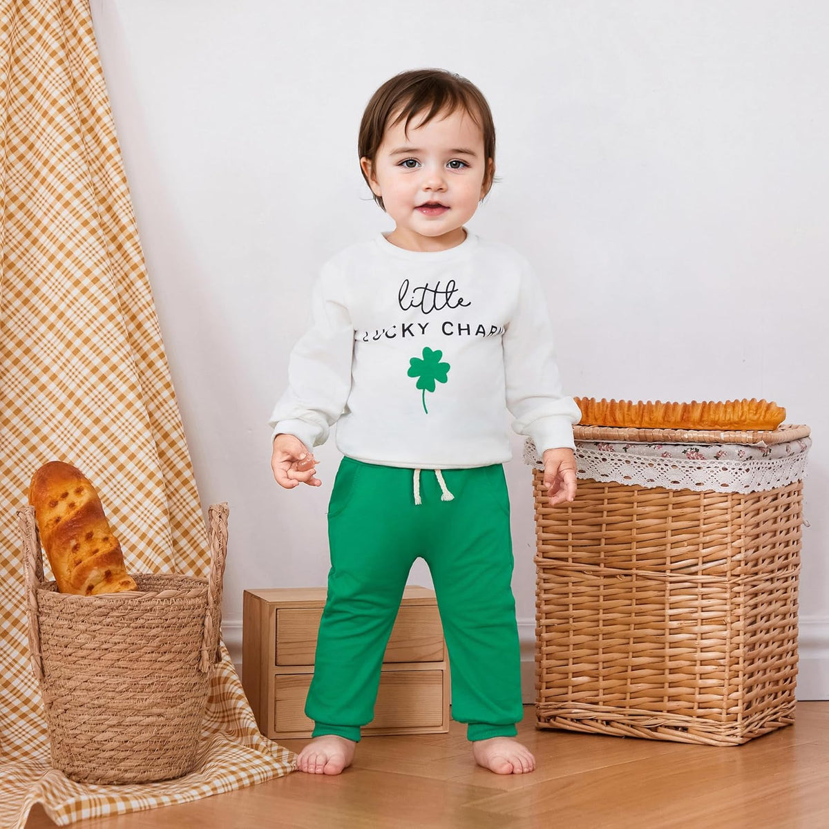 Kupretty Toddler Baby Boy Fall Winter Clothes Color Block Long Sleeve Sweatshirt Pullover Tops +