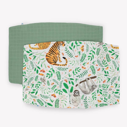 Little Unicorn Standard Pillowcase 2 Pack | Super Soft & Breathable Muslin Fabric | Snug Envelope