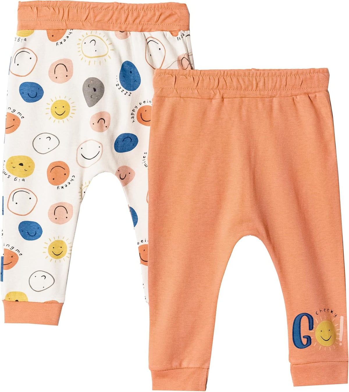 Toddler and Baby Unisex Pants 2-Pack -Baby Pants 0-3 Months to 18-24 Months Baby Cotton Sweatpants