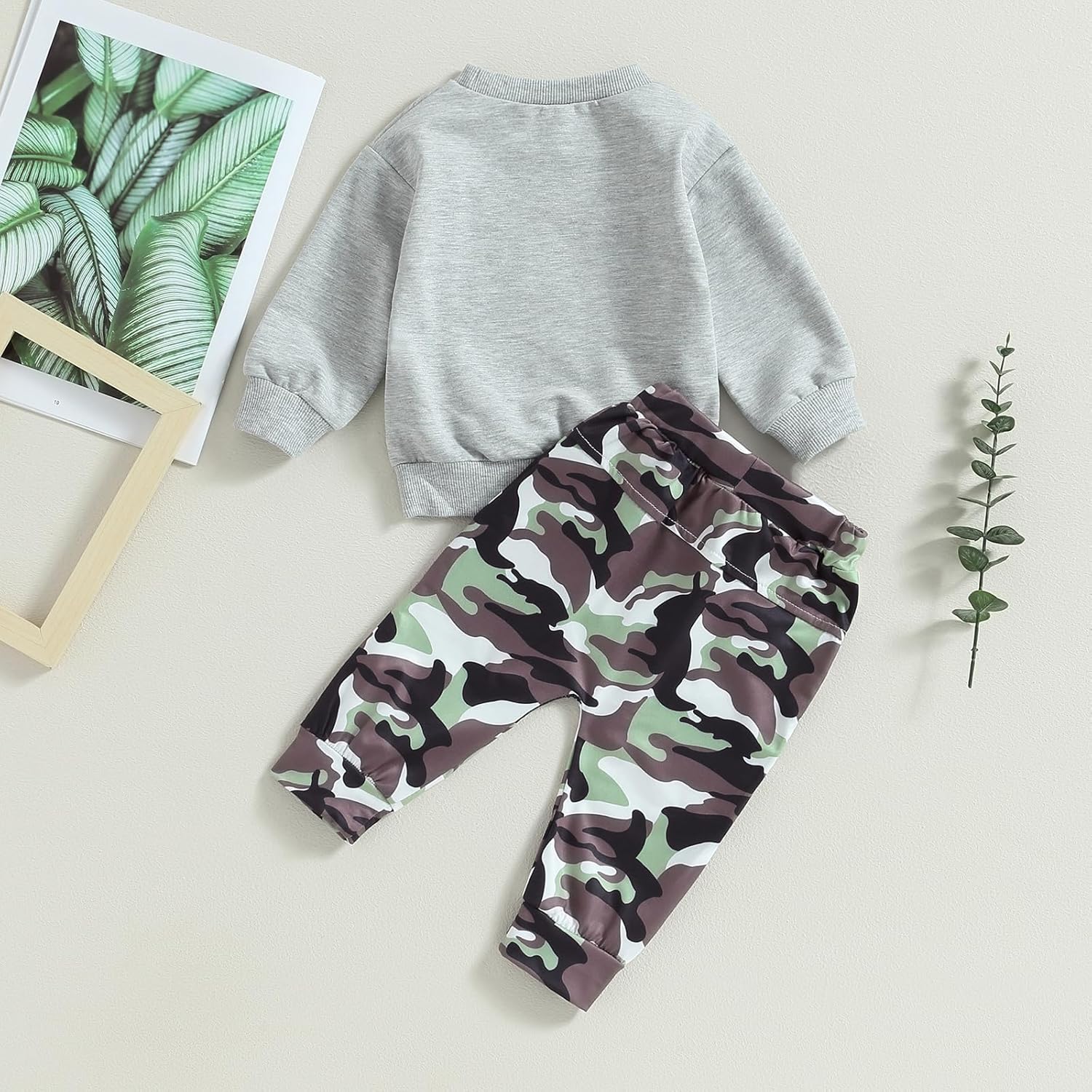 Baby Boy Clothes Fall 6 12 18 24 Months Football Long Sleeve Pullover Tops & Pant Sets Toddler