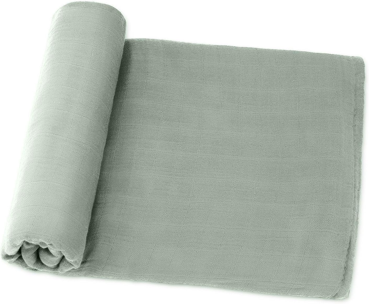 Comfy Cubs Muslin Swaddle Blankets Pack of 1 - 47 x 47 Inch Soft Cotton Baby Blanket Set, Large