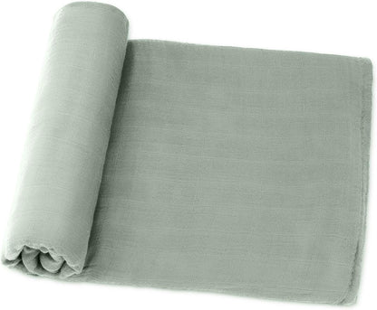 Comfy Cubs Muslin Swaddle Blankets Pack of 1 - 47 x 47 Inch Soft Cotton Baby Blanket Set, Large