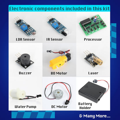Butterfly EduFields 10-in-1 STEM Robotics Kit for Kids Ages 8-14 | Electronics & Engineering