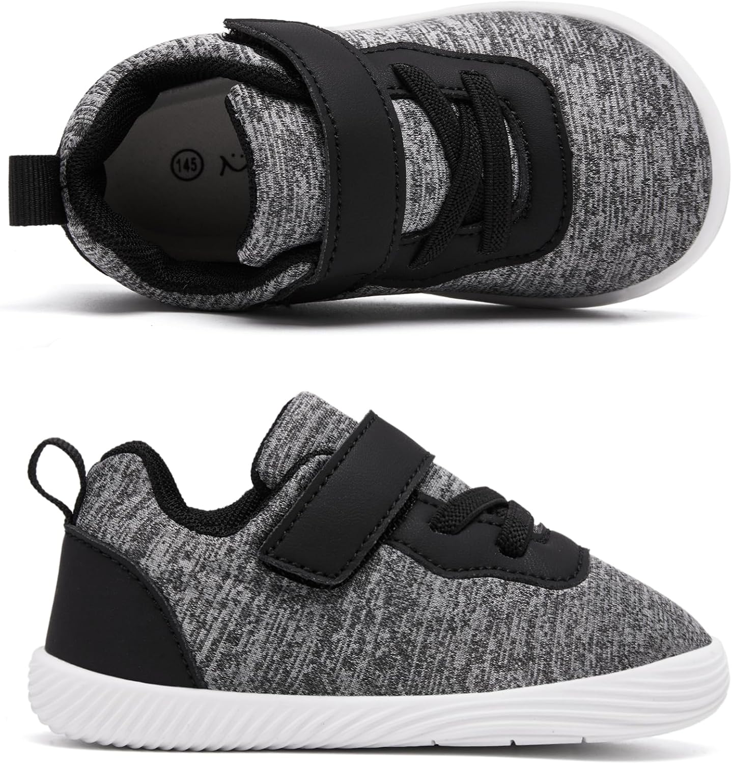 MORENDL Toddler Sneakers Baby Boys & Girls Barefoot Shoes Lightweight Breathable Walking Running