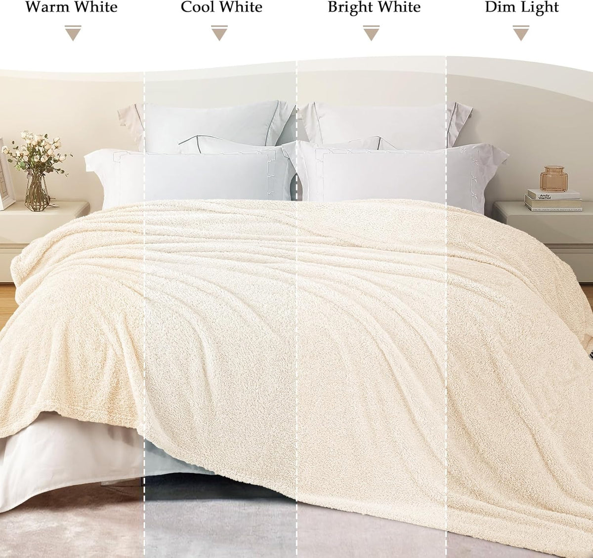 Exclusivo Mezcla Fleece Blanket for Couch, Soft and Cozy Twin Blankets for Women Men Girls Kids