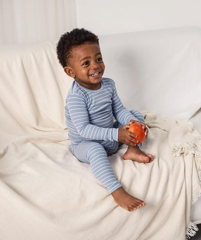 AVAUMA Stripe Pattern Baby Boys Girls Pajama Set Kids Toddler Snug fit Ribbed Sleepwear pjs for