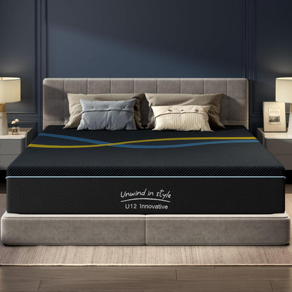 10 inch King Mattress Multi-Layer Memory Foam Mattress - Medium Firmness with Bamboo Charcoal &