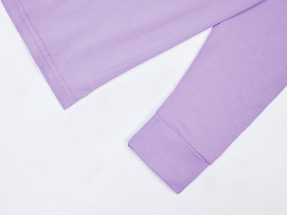 BABY 2T-10Y Toddler Kids Girls Boys Soft Comfy Viscose 2pcs Set Long Sleeve Plain Shirts and Pants