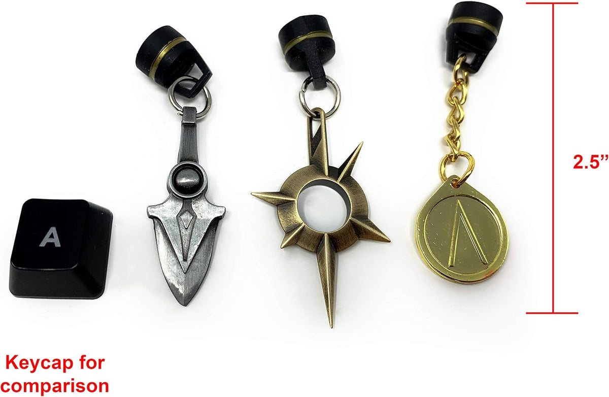 Citadel Black Mini Desktop Buddy - 3 Pack - Magnetic Metal Gaming Accessory with Drawstring Bag