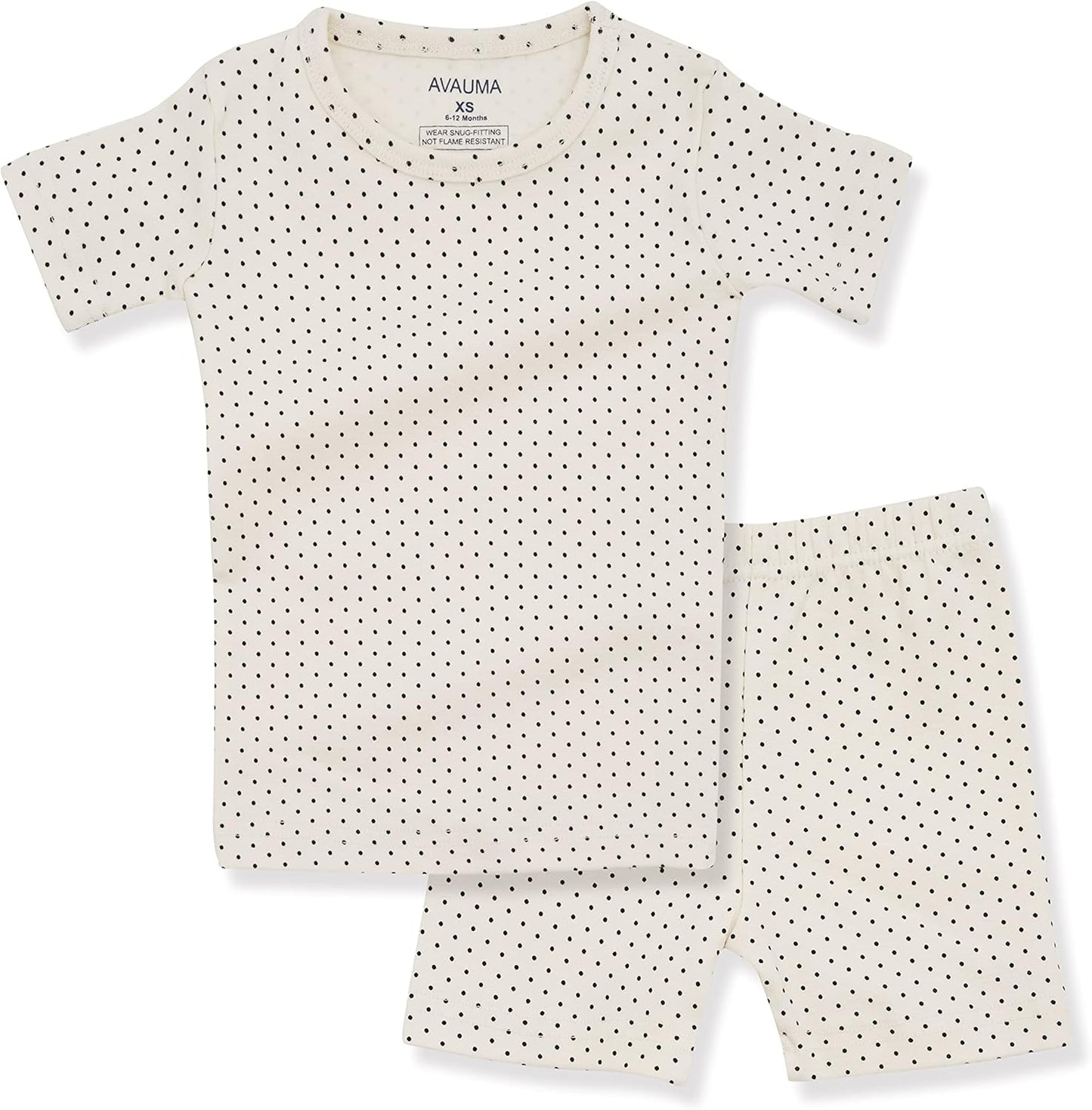 AVAUMA Baby Boys Girls Pajama Set 6M-7T Kids Cute Toddler Snug fit Pattern Design Pjs Cotton