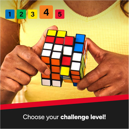 Rubik’s Master, The Official 4x4 Cube Classic Color-Matching Problem-Solving Brain Teaser Puzzle