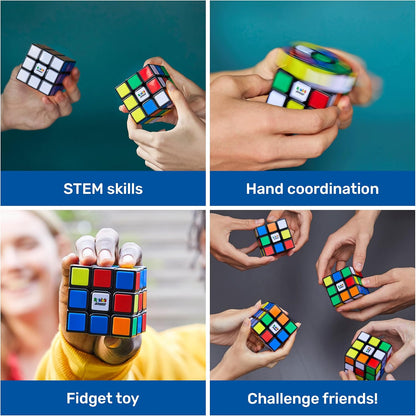 Rubik’s Cube, 3x3 Magnetic Speed Cube, Super Fast Problem-Solving Challenging Puzzle Fidget Toy