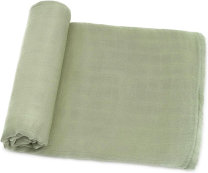 Comfy Cubs Muslin Swaddle Blankets Pack of 1 - 47 x 47 Inch Soft Cotton Baby Blanket Set, Large