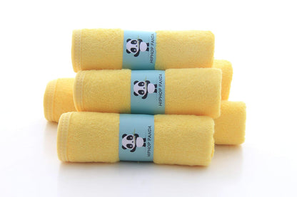 HIPHOP PANDA Baby Washcloths, Rayon Made from Bamboo - 2 Layer Ultra Soft Absorbent Newborn Bath