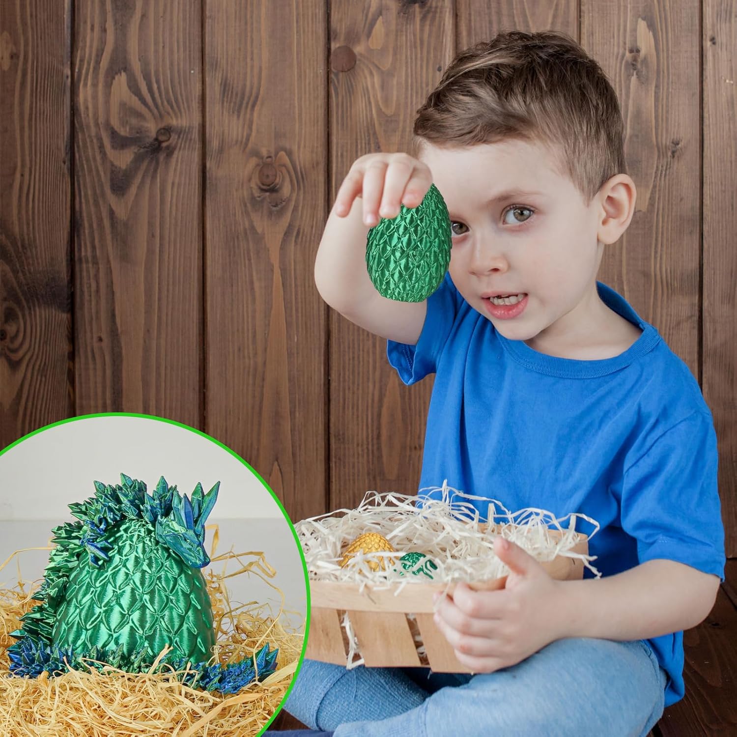 Small Dragon Eggs with Dragon Inside, 3D Printed Surprise Funny Gifts for Kids, Articulated Dragon
