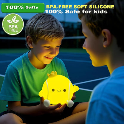 DREAMING MY DREAM Tennis Night Light,LED Squishy Novelty Night Lamp,2 Levels Dimmable Nursery