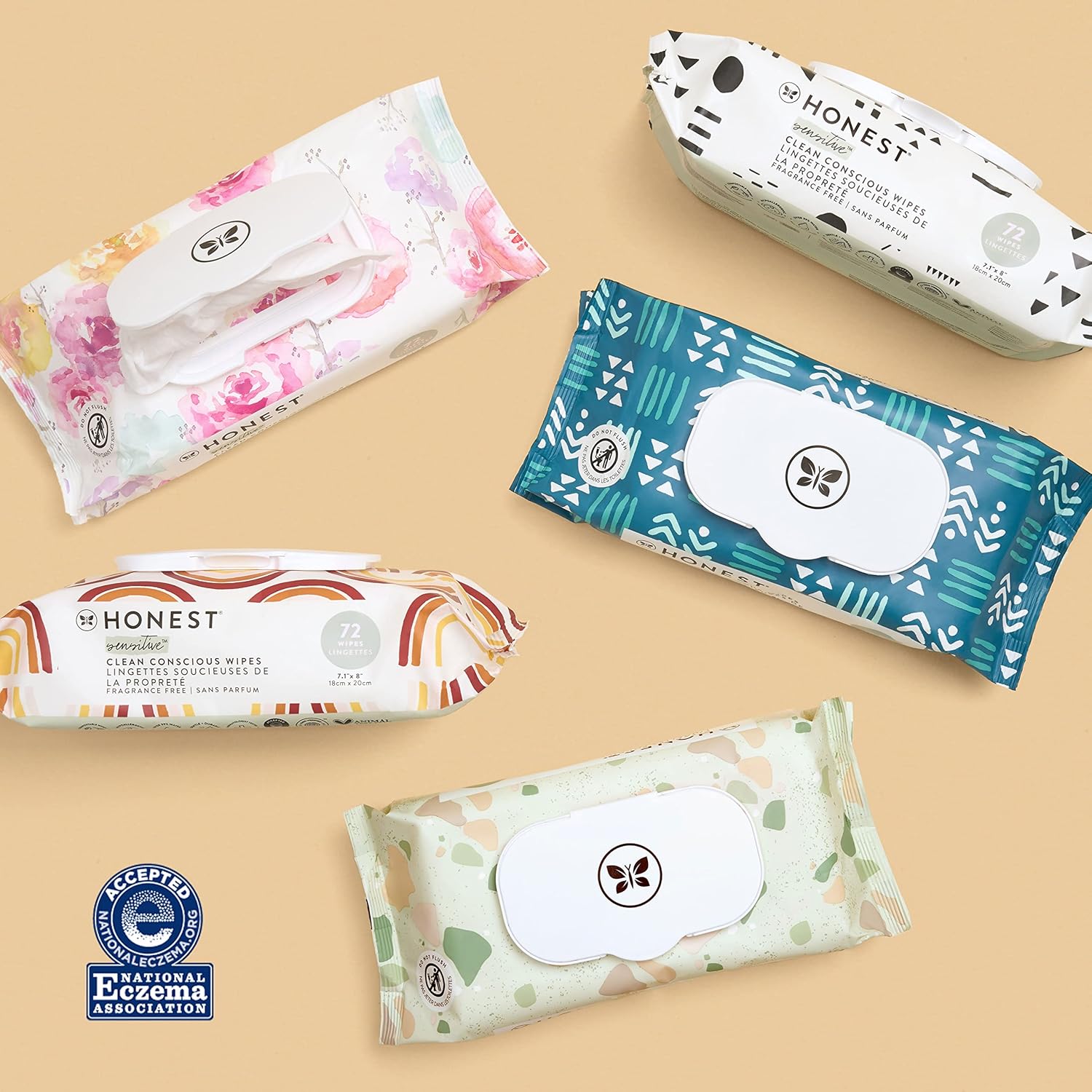The Honest Company Clean Conscious Multi-Use Wipes | Hypoallergenic + Unscented for Sensitive Skin