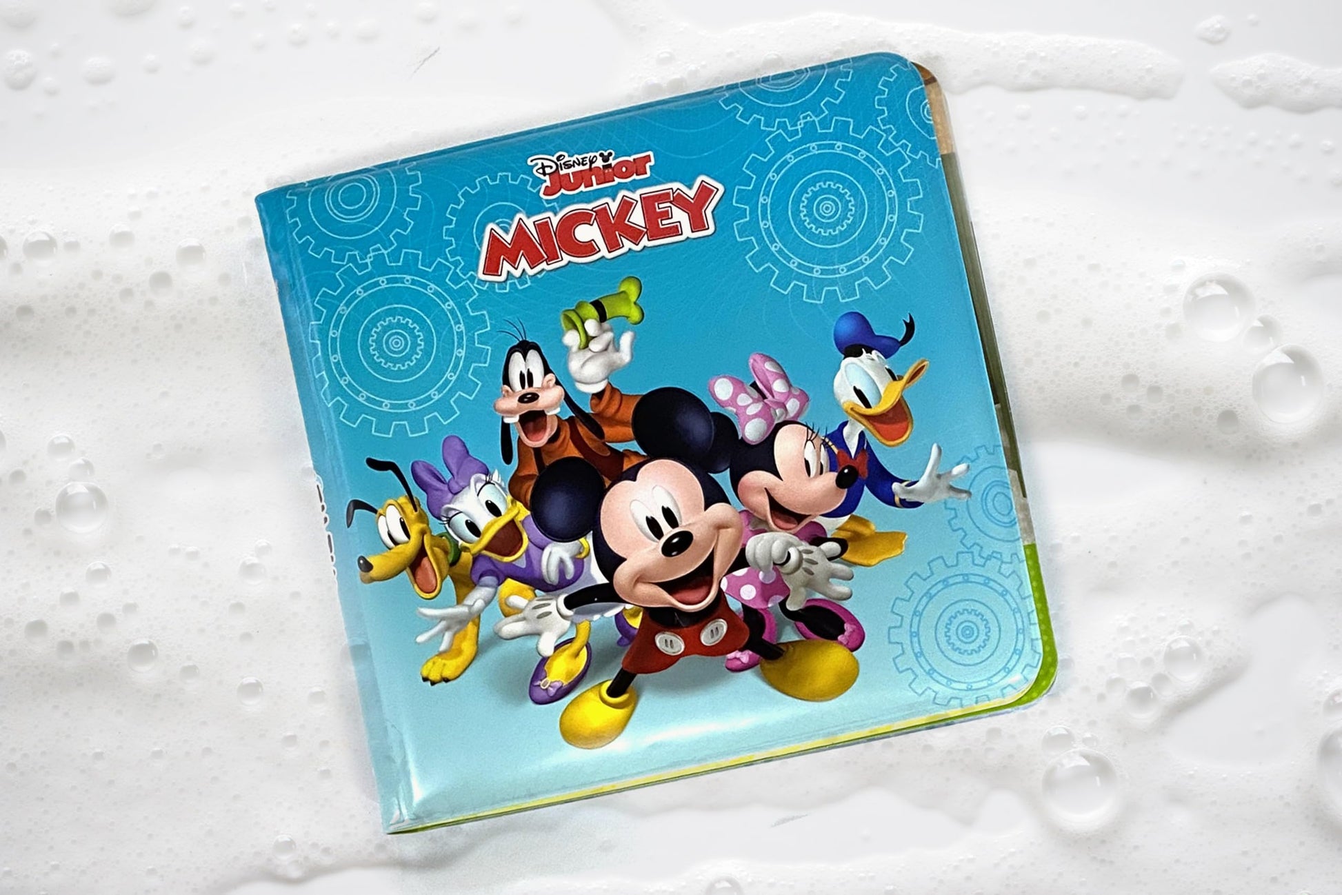Disney Junior Mickey Bath Time Books - Activity Books for kids, Bath book, 6 Padded suction cups, 1