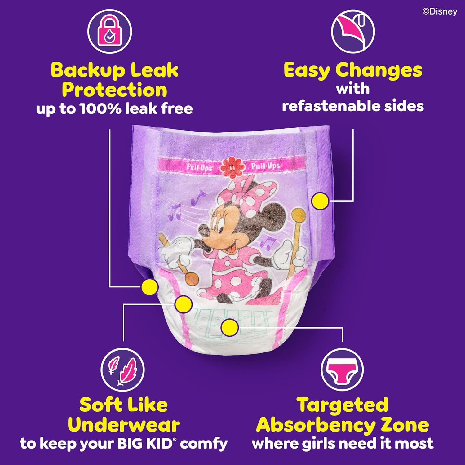 Pull-Ups Girls' Potty Training Pants, Size 4T-5T Training Underwear (38-50 lbs), 82 Count
