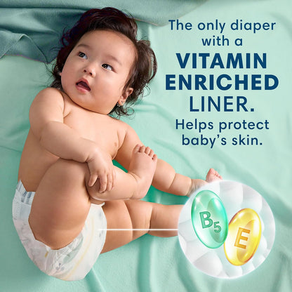 Pampers Pure Protection Baby Diapers, Size 5 (27+ lbs), 132 Count, Up to 100% Leakproof, Premium