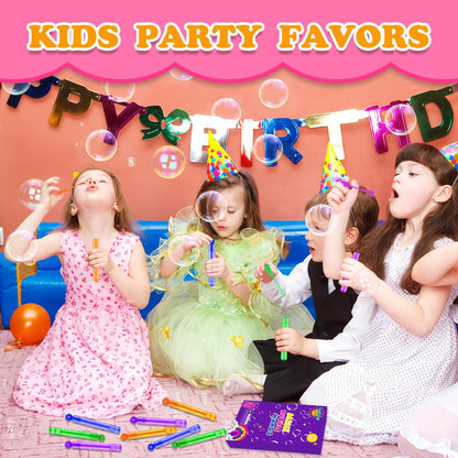 Bubbles Party Favors Supplies for Kids, 20 Pack Mini Pocket Bubble Wand Toys for Toddlers, Small