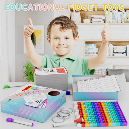 COOVA Multiplication Flash Cards + Multiplication Chart - Math Manipulatives Fact Cards