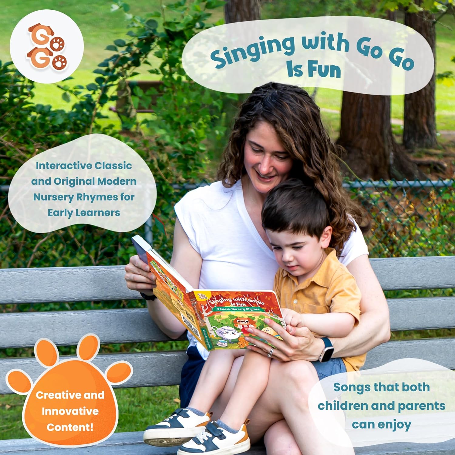 GO GO Creative Nursery Rhymes: Nursery Rhyme Books, Sound Books, 9 Songs, Musical Books for